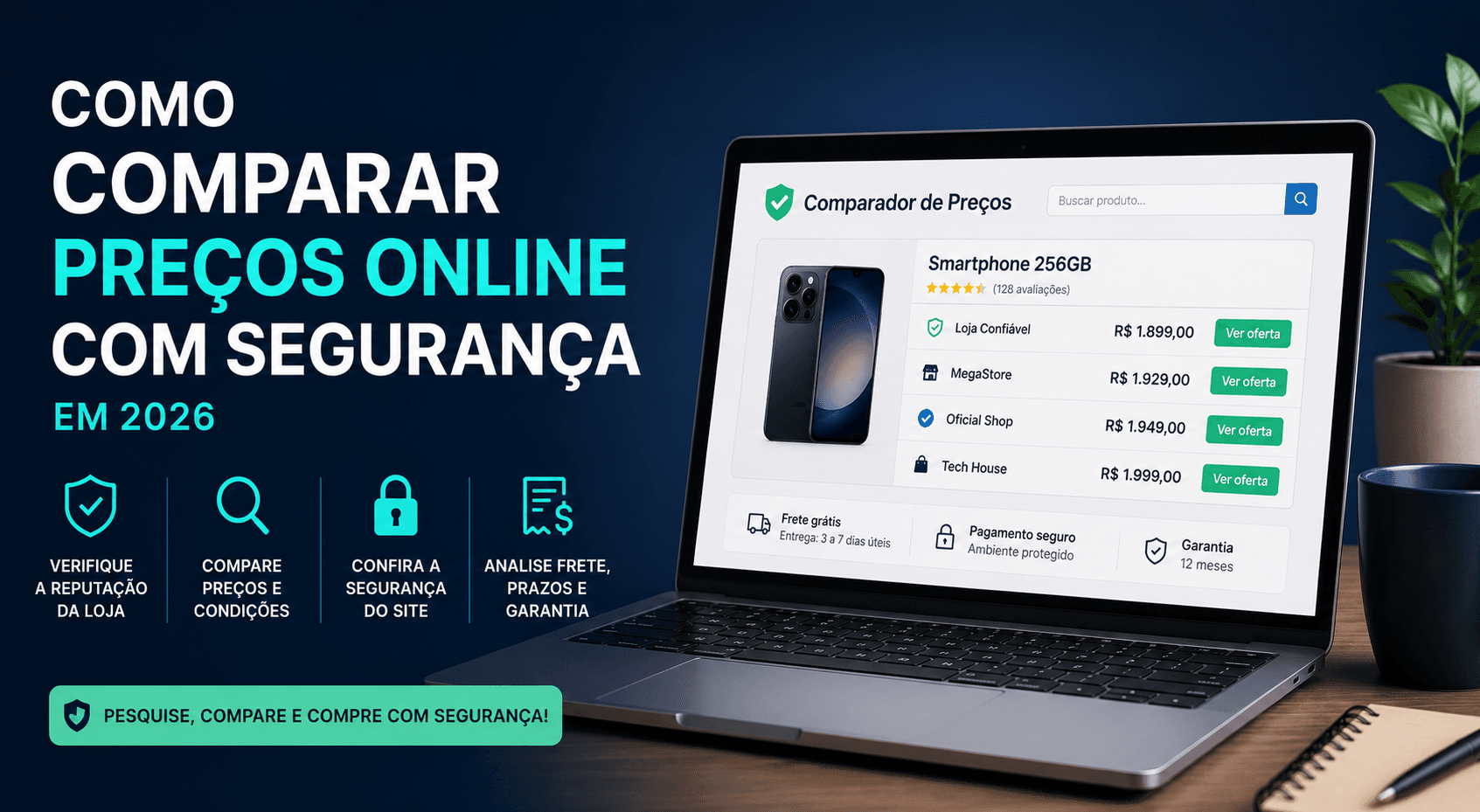 Como comparar preços online e reduzir riscos