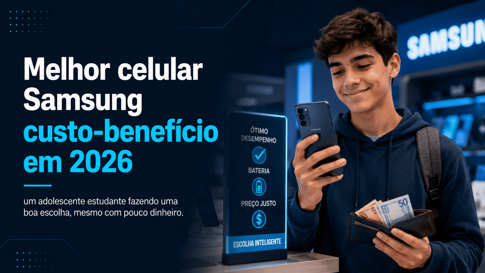 Celular Samsung custo-benefício: como escolher por linha