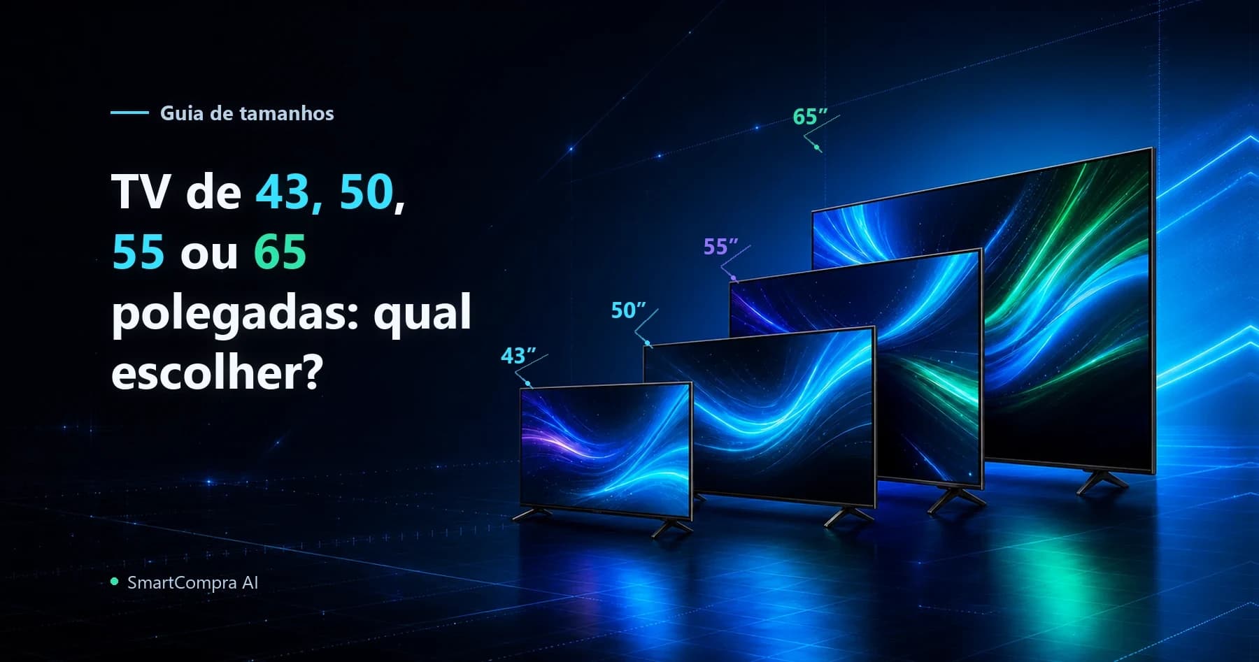 TV 43, 50, 55 ou 65 polegadas: qual escolher?