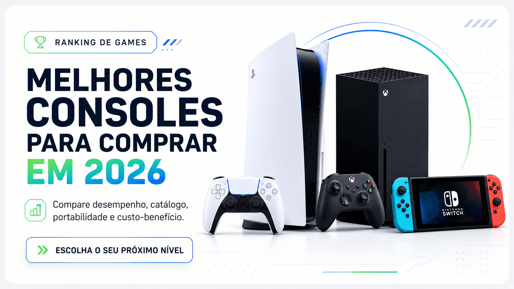 Ranking de consoles para comprar em 2026