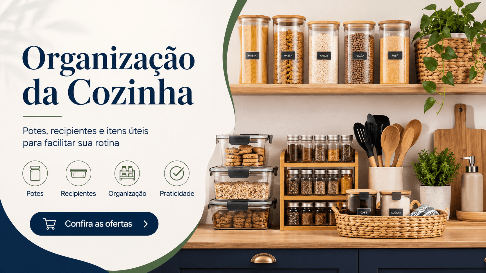 Organização da cozinha no SmartCompra AI