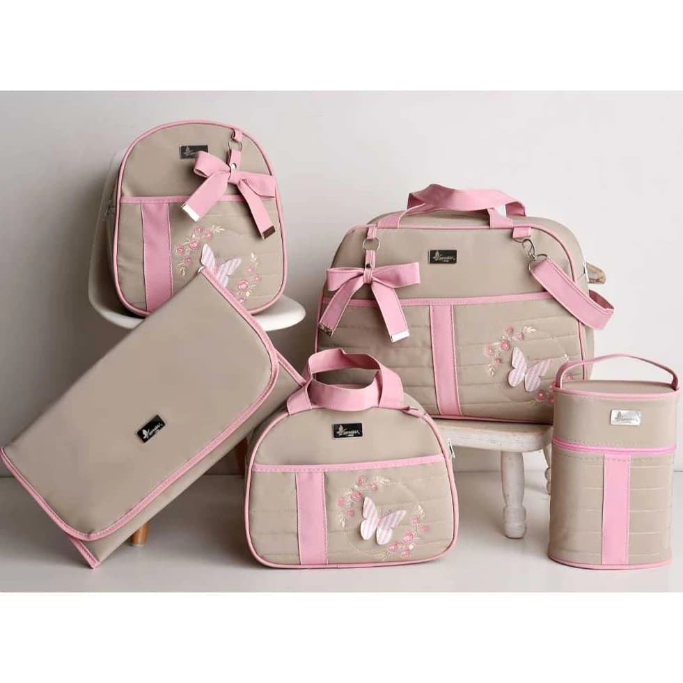 Kit Bolsa Maternidade Menino ou Menina Mala de Luxo