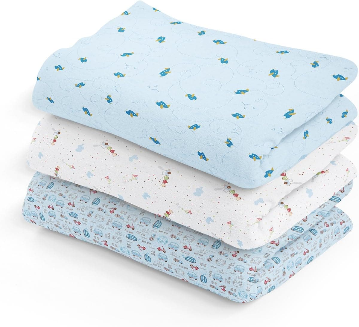 Papi Textil Cueiro Flanelado Papi Estampado 100cm x 80cm com 3 unidades
