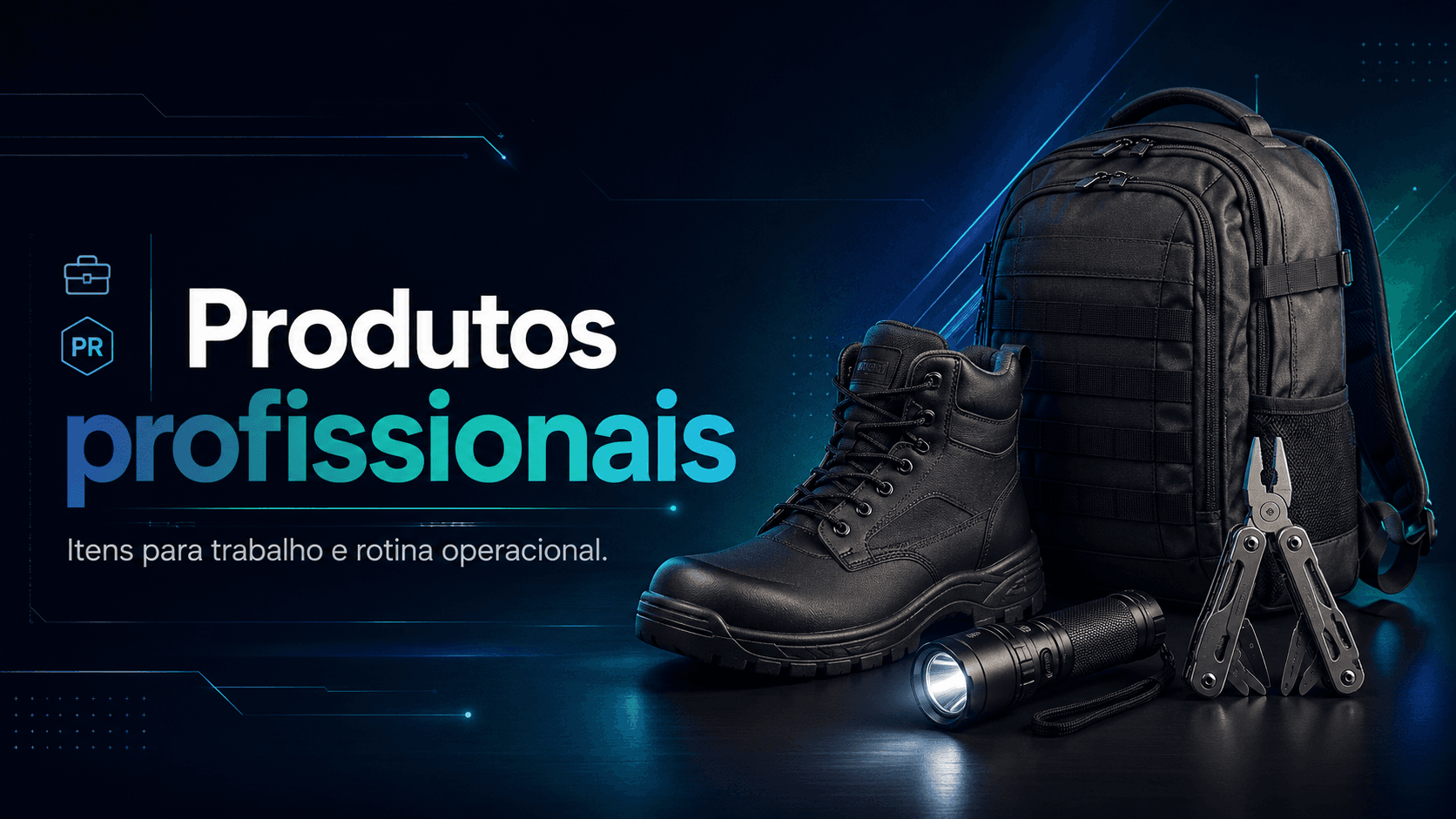 Produtos profissionais para trabalho e rotina operacional