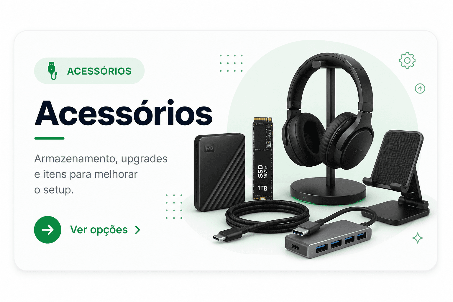 Acessórios gamer para comparar no SmartCompra AI