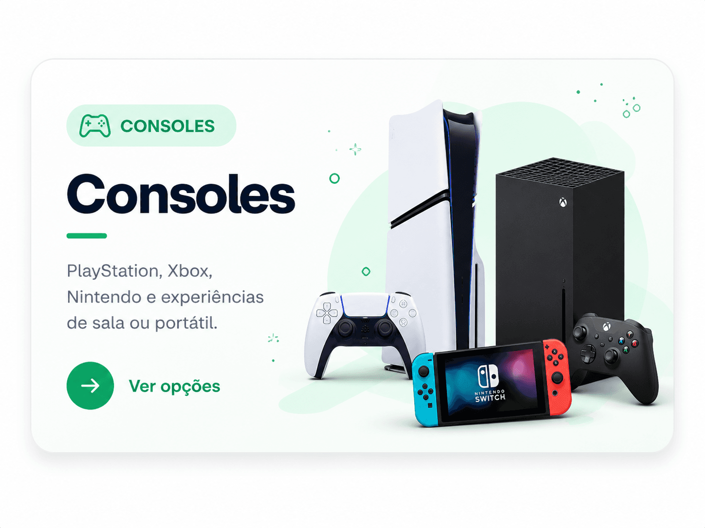 Consoles para comparar no SmartCompra AI
