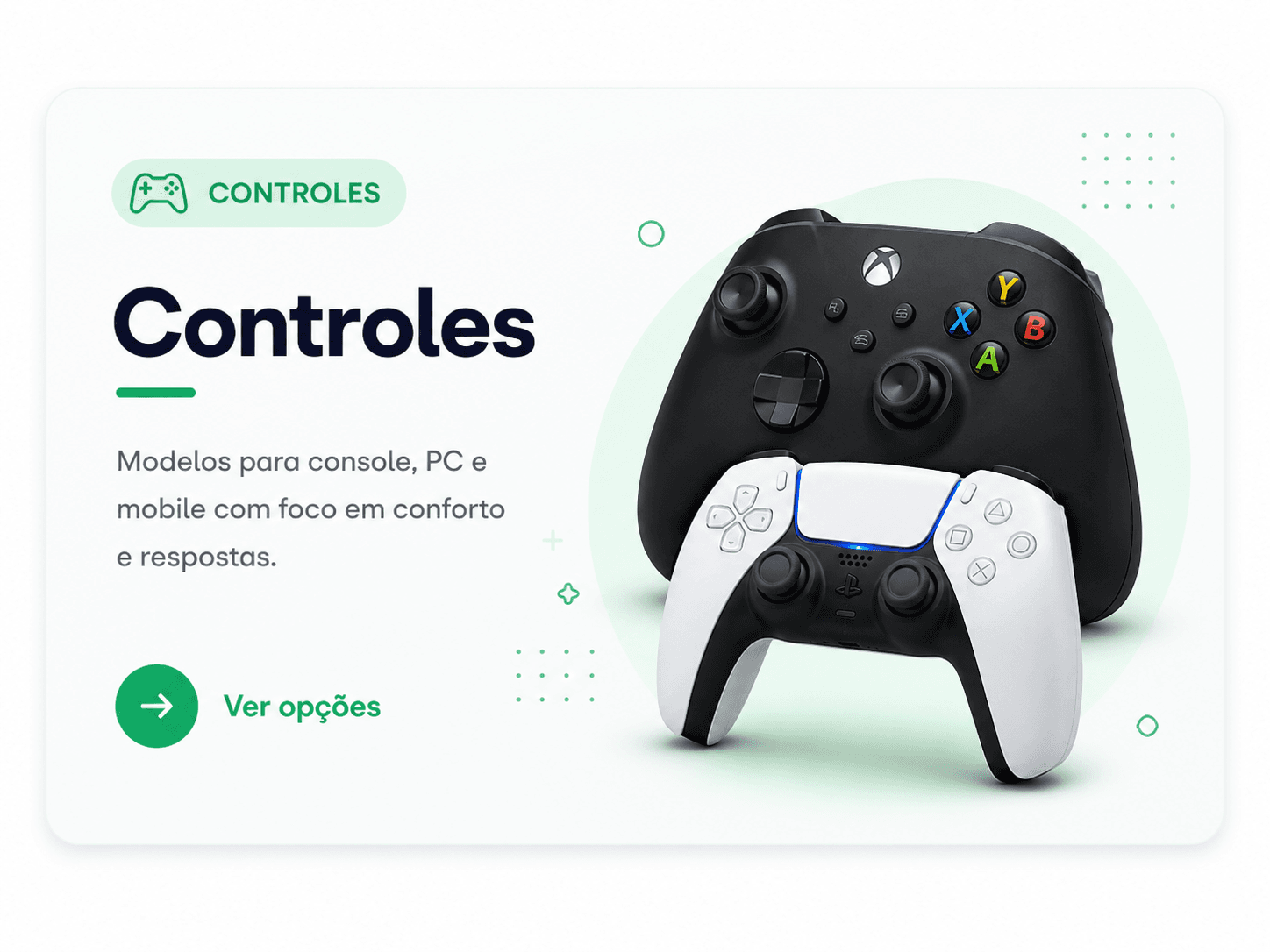 Controles gamer para comparar no SmartCompra AI