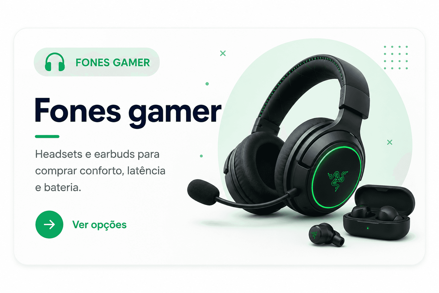 Fones gamer para comparar no SmartCompra AI